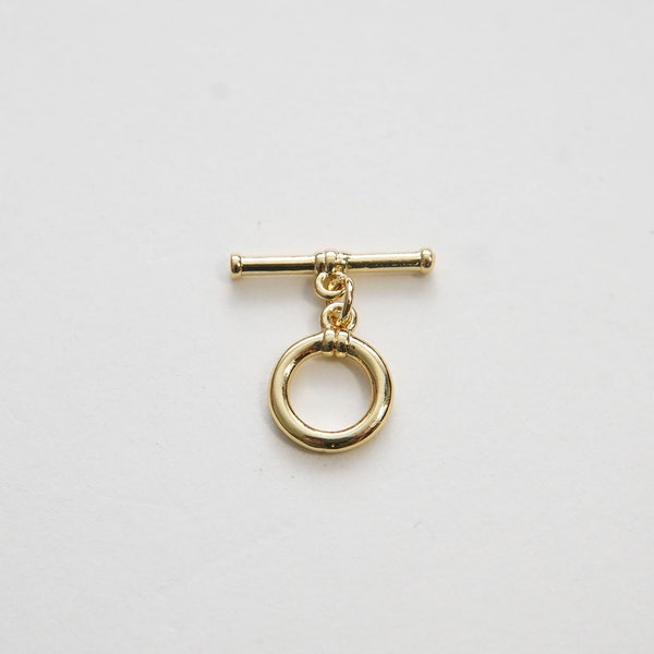 Cierre de palanca de oro de 18 quilates, cierre OT de oro, cierre OT de diseño elegante, suministro a granel para componente de collar de pulsera