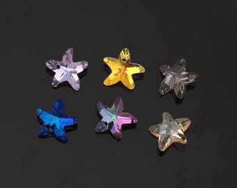 1pcs Starfish Crystal Pendant Crystal AB Rhinestones for DIY Craft Jewelry Making Supply