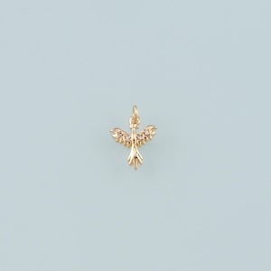 Gold Phoenix Pendant - Etsy