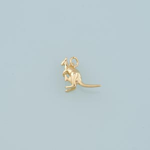 18K Gold Füllte Känguru Anhänger, Zierliche Känguru Charme Armband Halskette für DIY Schmuckherstellung Versorgung