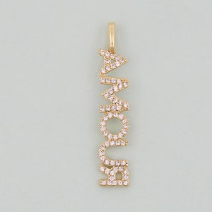 Gold Buchstabe Charms, 18K Gold Fille amour Anhänger, amour Bettelarmband Halskette für DIY Schmuckherstellung Versorgung