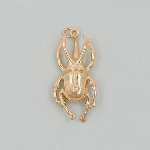 20 Piezas De Dijes De Escarabajo Egipcio | Colgantes Antiguos Para DIY Joyería | Aleación, Tamaño 2.6x1.6 Cm