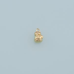 Gold Gloves Charms,18K Gold Filled Gloves Pendant,Gloves Charm Bracelet Necklace for DIY Jewelry Making Supply