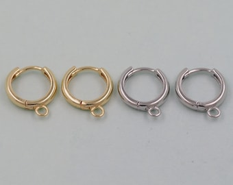 1pair 18K Gold Filled Hoops Earrings,Gold Earrings,Dainty Hoops Huggie,Gold Huggies Hoop Earrings