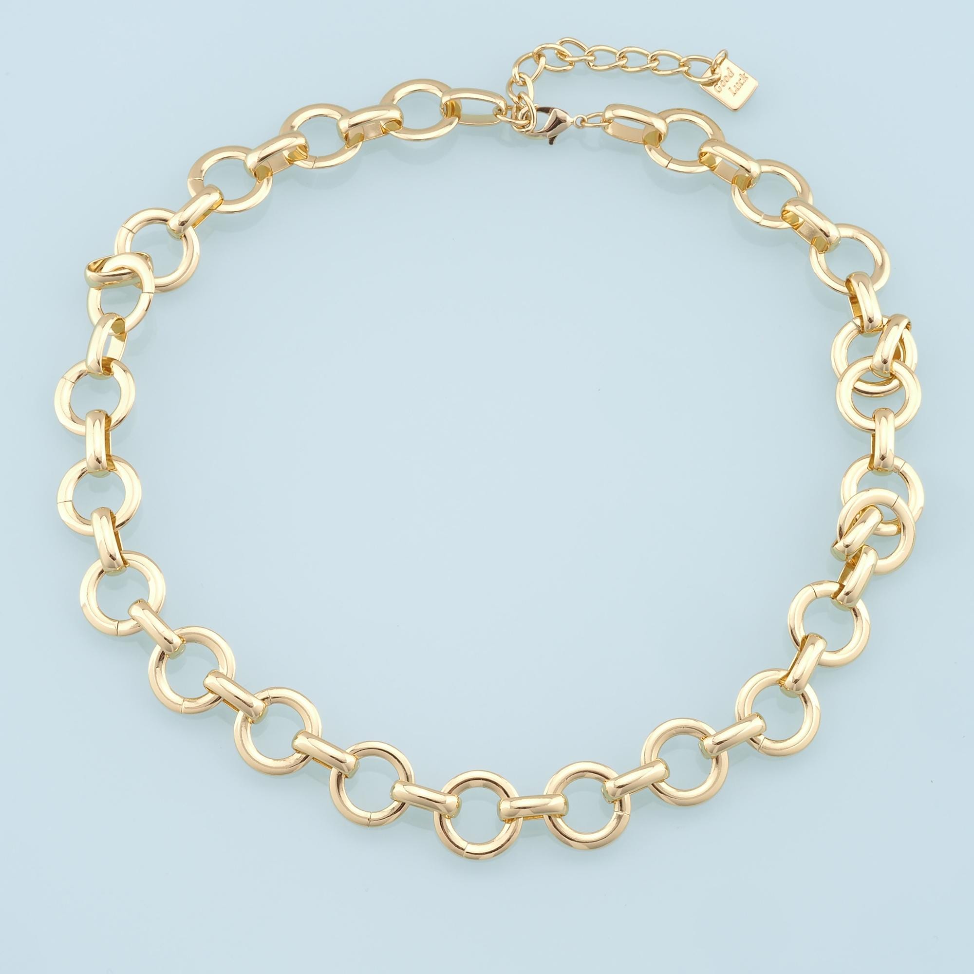 Gold Round Chain,18k Gold Filled Round for Necklace Bracelet DIY ...