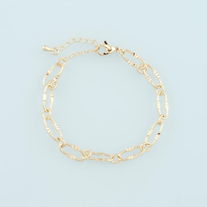 Catena regolabile in oro, bracciale ovale riempito in oro 18 carati, braccialetti semilavorati, braccialetti per la creazione di gioielli