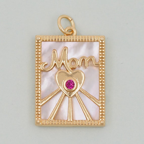Gold Mom Charms 18K Gold Filled Shell Mom Anhanger Mom Bettelarmband Halskette fur DIY Schmuckherstellung Versorgung Etsy