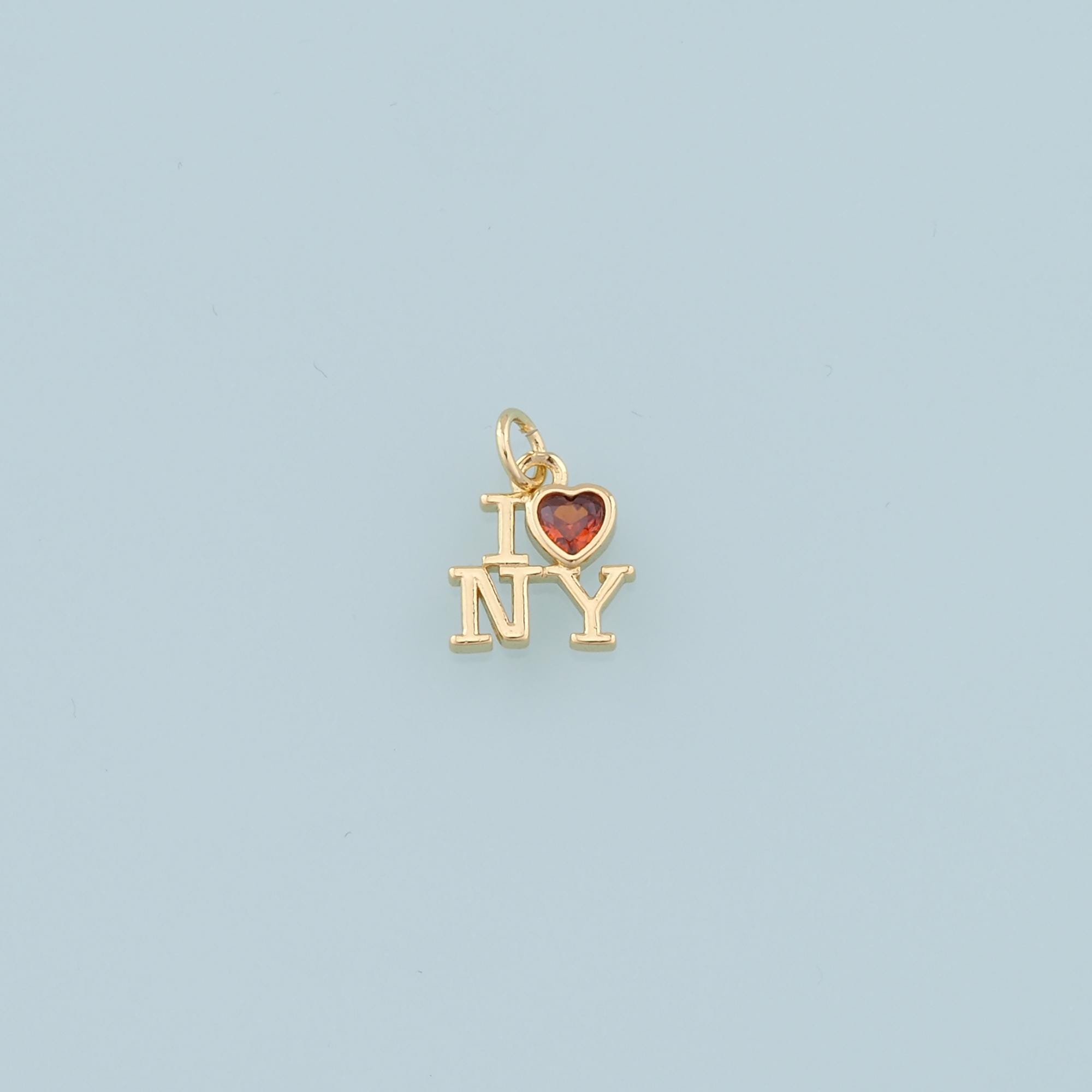 I Love Ny Necklace - Etsy