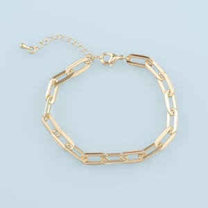 Catena regolabile in oro, bracciale ovale riempito in oro 18 carati, braccialetti semilavorati, braccialetti per la creazione di gioielli