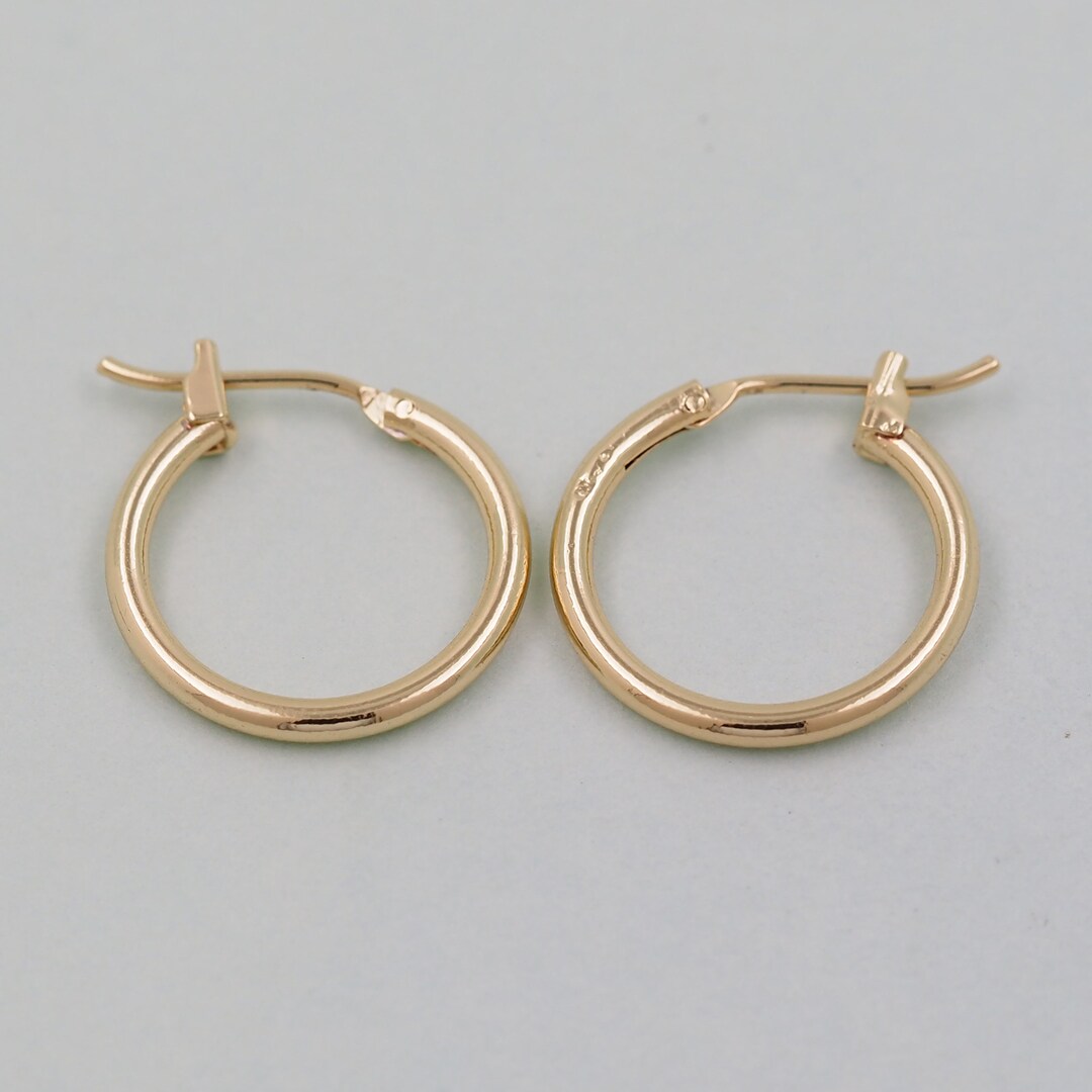 1pair 18K Gold Filled Thin Hoops Earrings,gold Earrings,dainty Hoops