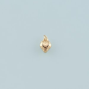 Gold Strawberry Charms,18K Gold Filled Strawberry Pendant,Fruit Charm Bracelet Necklace for DIY Jewelry Making Supply