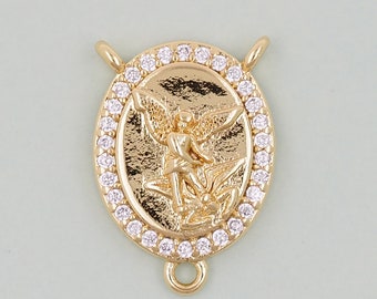 Gouden engelenbedels, 18 kt gold filled engelenhanger, engel bedelarmband ketting voor het maken van sieraden: