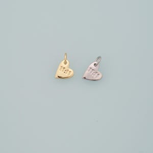 Gold Angel Numbers Charms,18K Gold Filled 11:11 Pendant,Heart Charm Bracelet Necklace for DIY Jewelry Making Supply