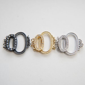 18K Gold Filled necklace connector for DIY Jewelry