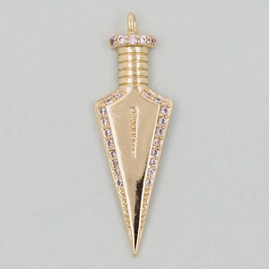 Gold Arrow Charms,18K Gold Filled Arrow Pendant,Arrow Charm Bracelet Necklace for DIY Jewelry Making Supply