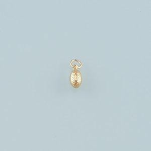 18K Gold Filled Oval Pendant,Oval Charm Bracelet Necklace for DIY Jewelry Making Supply