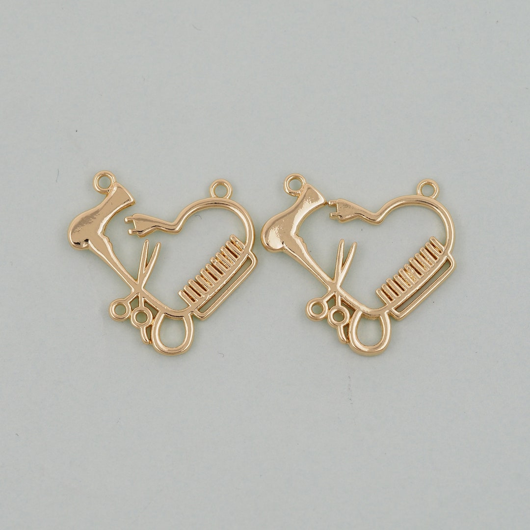 Gold Scissors Charms,18k Gold Filled Charm