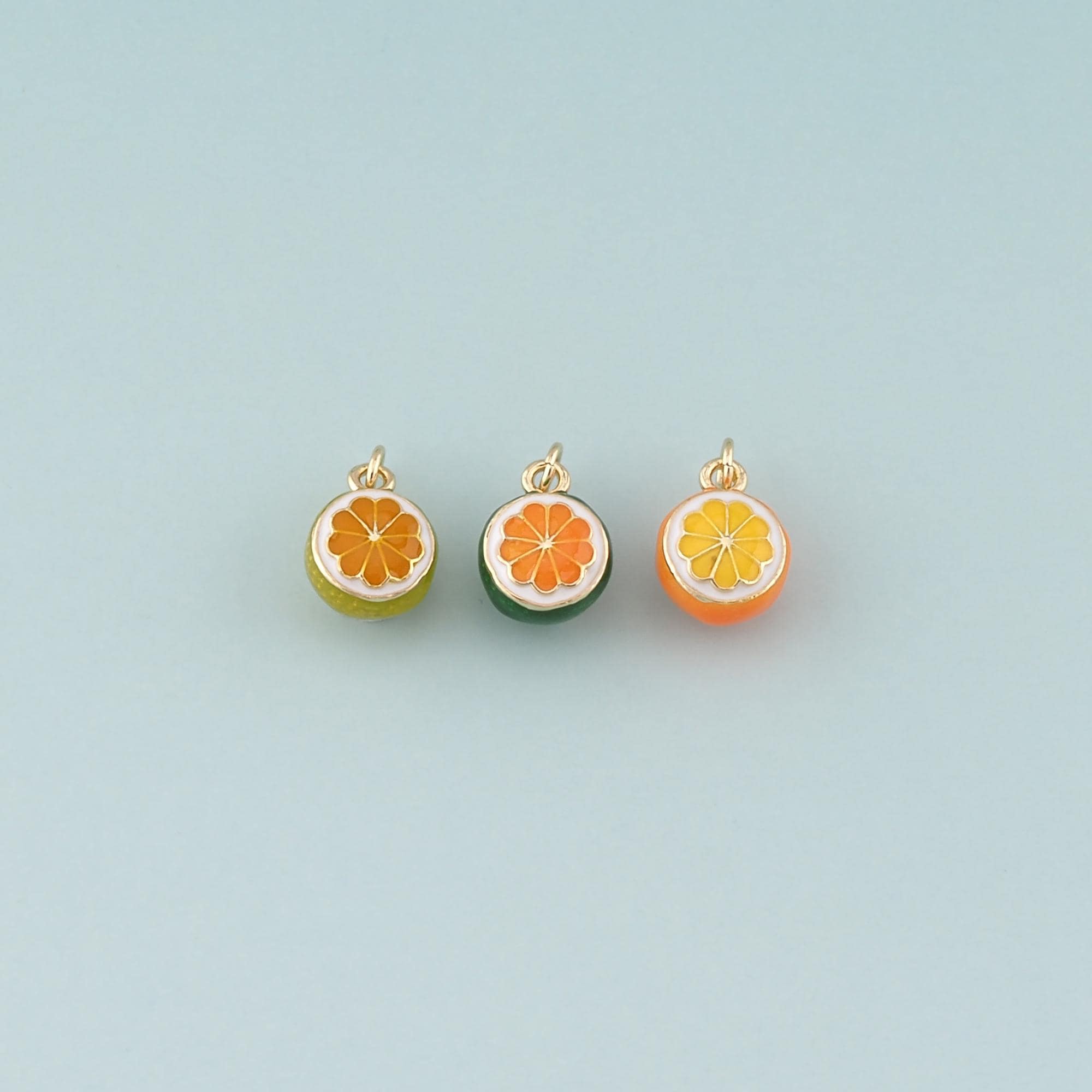 Charm Feuille Orange Argenté 25x24 Mm - Sans Marque - Neuf Sans Emballage