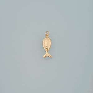 Breloques poisson en or, pendentif poisson rempli d'or 18 carats, collier bracelet à breloques océan pour la fabrication de bijoux à bricoler soi-même
