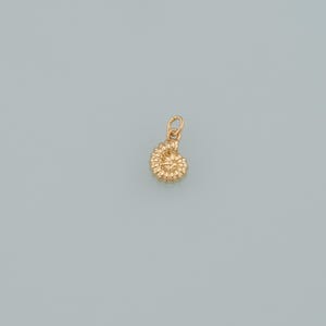 Gold Shell Charms,18K Gold Filled Conch Pendant,Conch Shell Charm Bracelet Necklace for DIY Jewelry Making Supply