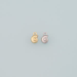 Gold Conch Charms,18K Gold Filled Conch Pendant,Conch Shell Charm Bracelet Necklace for DIY Jewelry Making Supply