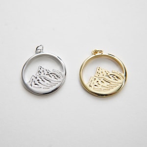 Gold Erde Charms, 18K Gold gefüllt Erde Anhänger, Element Charme Armband Halskette für DIY Schmuckherstellung Versorgung