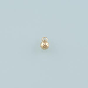 18K Gold Filled Volleyball Pendant,Dainty Sports Charm Bracelet Necklace for DIY Jewelry Making Supply