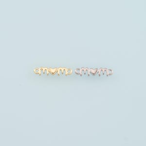 Connettore mamma riempito in oro 18K, collana con ciondolo mamma per fornitura di gioielli fai da te
