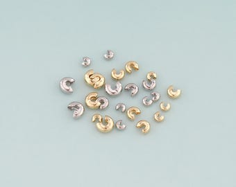 20pcs 18K Gold Filled Cover Beads ,Positioning Beads for DIY Jewelry Making Supply