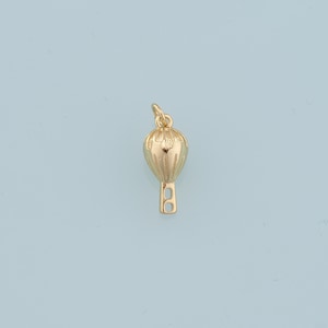 18K Gold Filled Hot Air Balloon Pendant,Balloon Charm Bracelet Necklace for DIY Jewelry Making Supply
