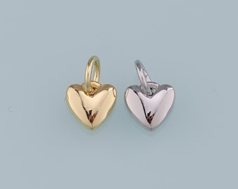 18 kt gold filled harthanger, hart bedelarmband ketting voor het maken van sieraden: