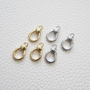 Gold Clasp,18K Gold Filled Lobster Clasp Gold Lobster Claw for DIY Jewelry Finding Necklace Bracelet