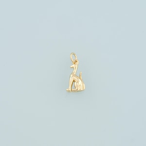 Gold Dog Charms,18K Gold Filled Dog Pendant,Cute Dog Charm Bracelet Necklace for DIY Jewelry Making Supply