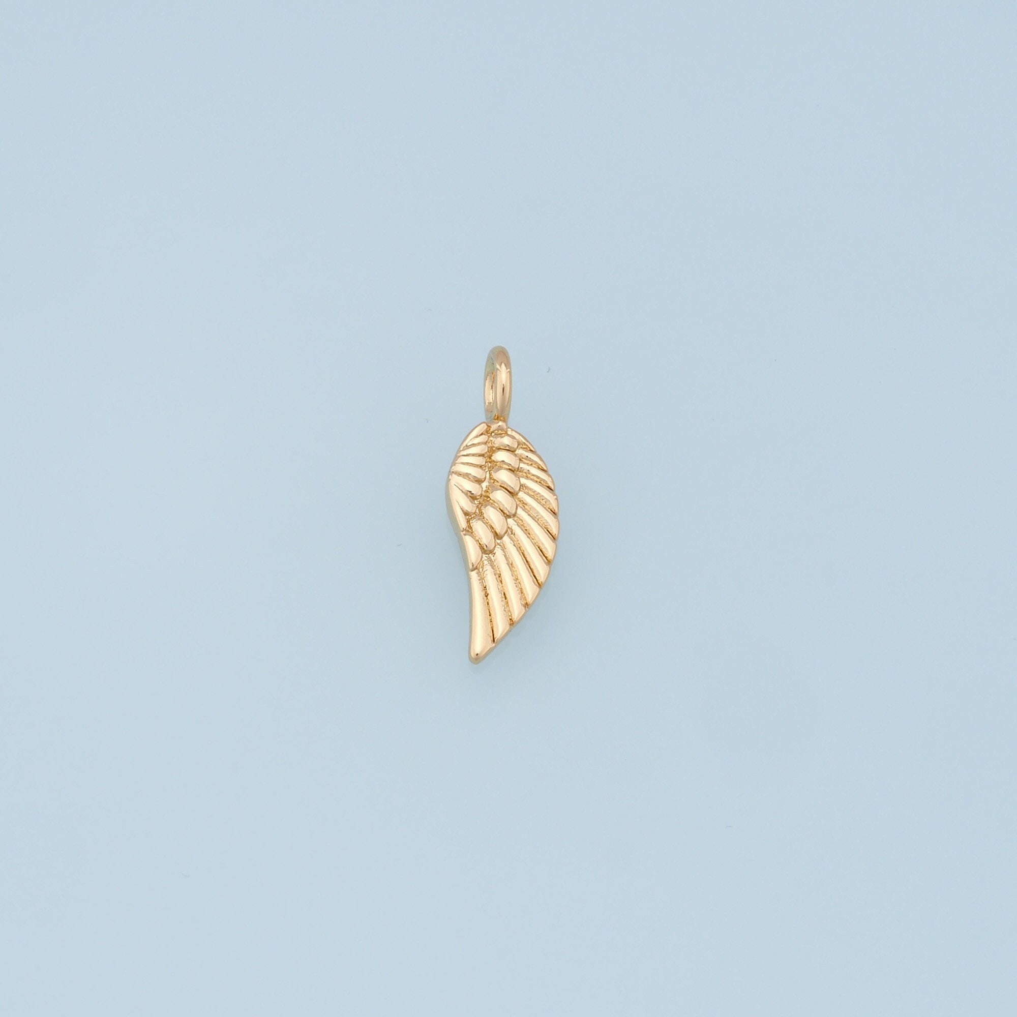 Gold Wings Charms,18K Gold Filled Wings Pendant,angel wings Charm Bracelet Necklace for DIY Jewelry Making Supply