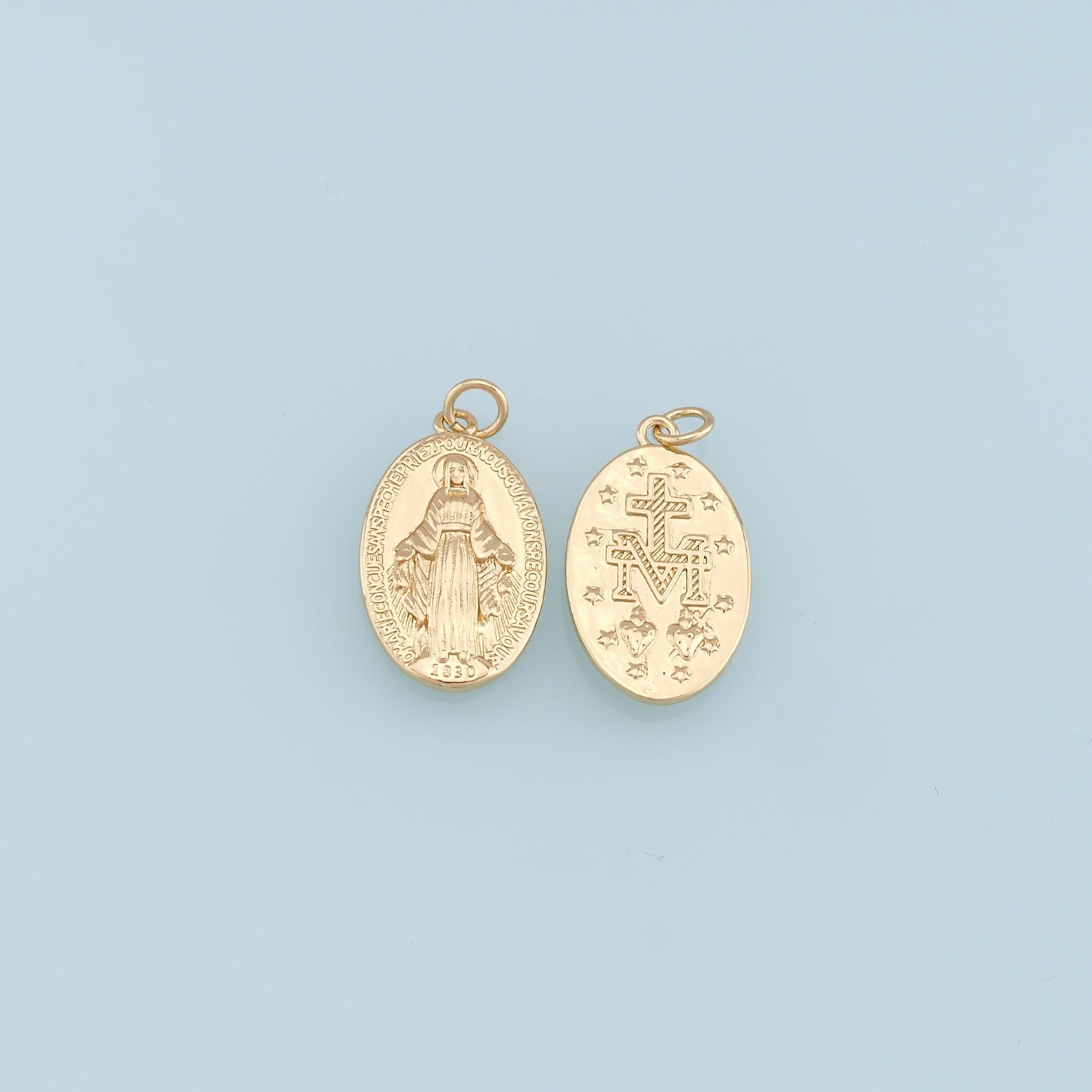 Gold Virgin Mary Charms,18k Gold Filled Virgin Mary Pendant,religion
