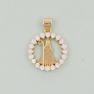 Gold virgin mary Charms,18K Gold Filled virgin mary Pendant,virgin mary Charm Bracelet Necklace for DIY Jewelry Making Supply