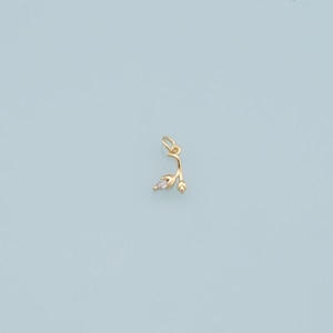 Gold Tulip Charms, 18K Gold Füllte Tulpe Anhänger, Tulip Charm Armband Halskette für DIY Schmuckherstellung Versorgung