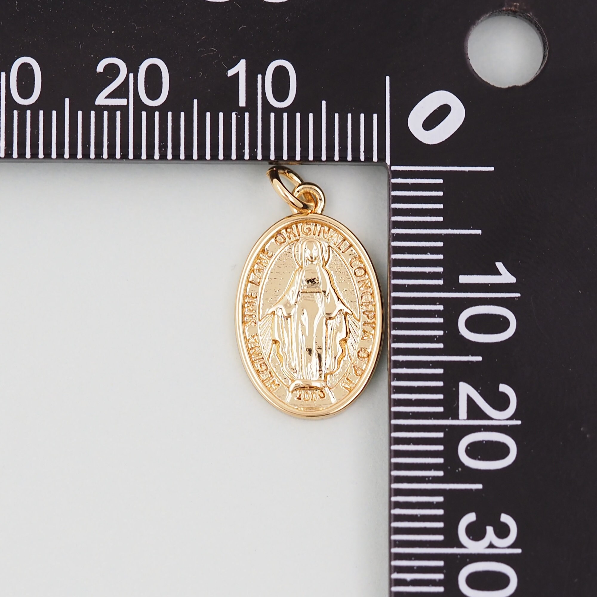 Gold Our Lady of Guadalupe Charms,18k Gold Filled Virgin Mary Pendant ...