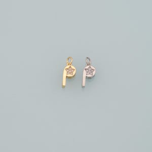 18K Gold Filled Whistle Pendant,CZ Micro Pave Whistle Charm Bracelet Necklace for DIY Jewelry Making Supply