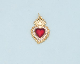 Bestewelry 44 Ciondoli Dorati Con Strass - Forme Di Croce, Cuore, Farfalla, Albero - Per Creazione Gioielli Fai Da Te, Collane, Bracciali - 5