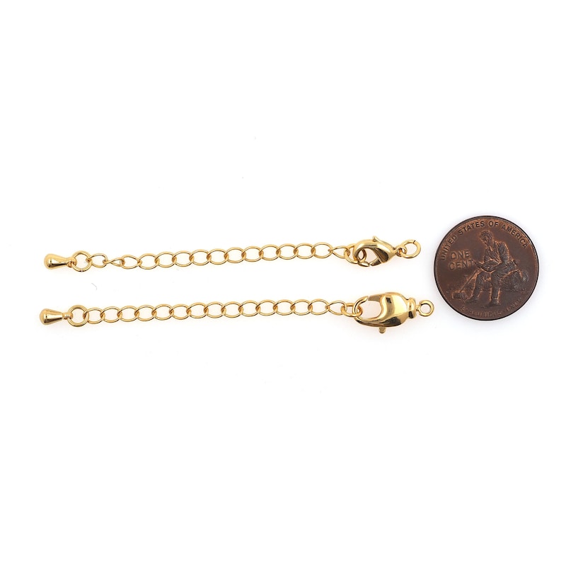 34 Inch 14k Yellow Gold Filled Necklace Chain - Extender Safety Chain For Bracelet