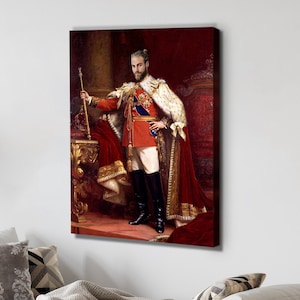 Custom Royal Portraits | Renaissance Portrait | Historical Portrait Personalized Family Regal Print | Fathers Day Gift | Human Portraits