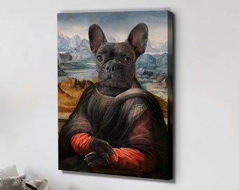 Custom Dog Portrait | Personalized Pet Dog Wall Art | Pet Portraits | Renaissance Animal Painting | Regal Pet Portrait | Royal Pet Portrait