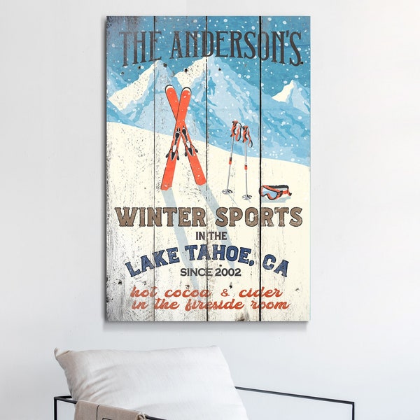 Ski Wall Art Etsy