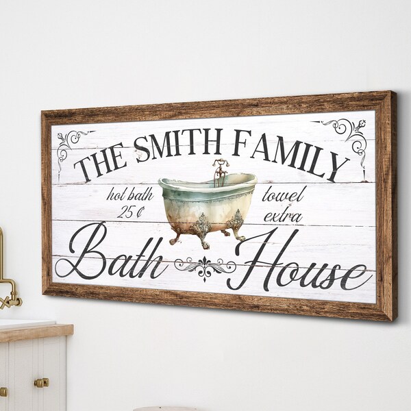 Bath House Sign - Etsy