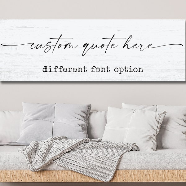 Custom Quote Sign Create Canvas Etsy