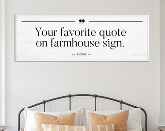 Segno di preventivo personalizzato / Canvas personalizzato Agriturismo Boho Segno rustico / Camera da letto principale / Asilo nido / Matrimonio / Segno di famiglia / Anniversario Regalo per bambini