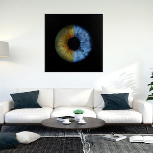 PERSONALIZED 2 EYES Portrait | Couple Portrait | Family Portrait | Custom Wall Art | Custom Pet Portrait | Animal Eye Wall Art |Pet Portrait