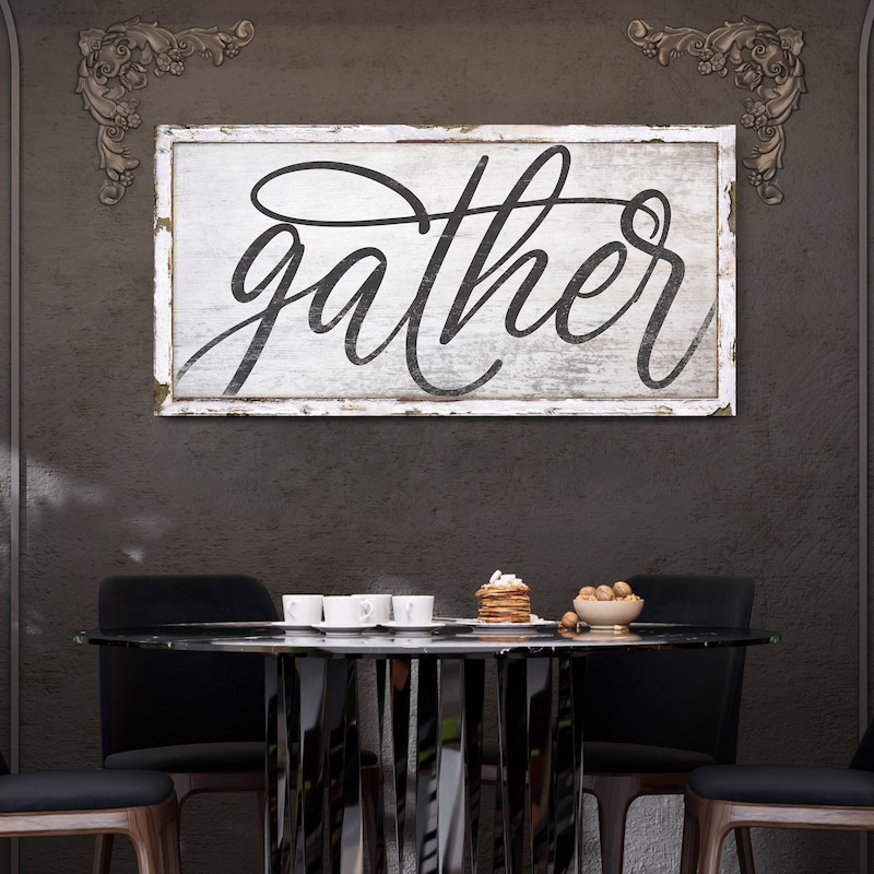 Gather Sign - Etsy