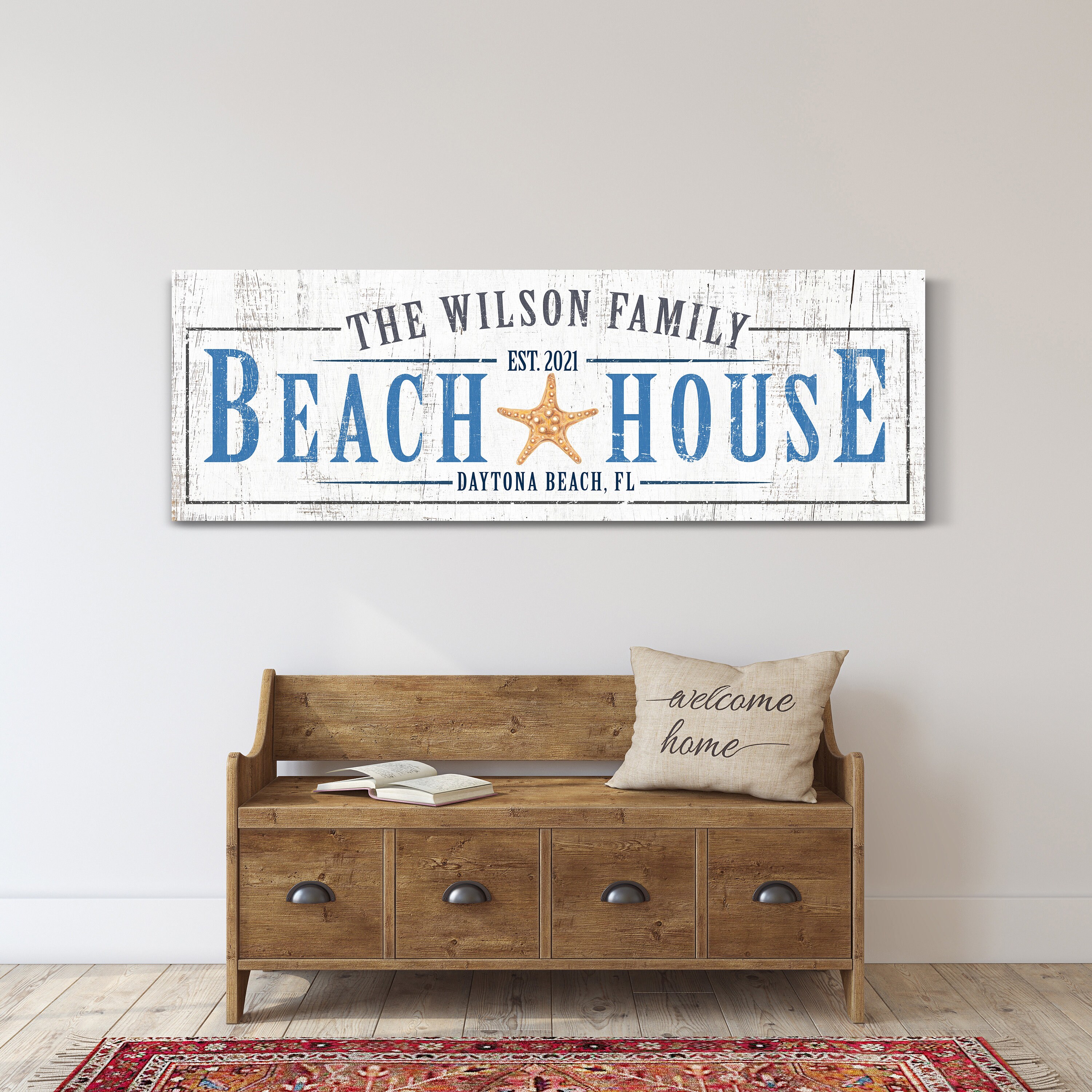 Custom Beach House Sign Beach Sign Family Beach House Sign Etsy